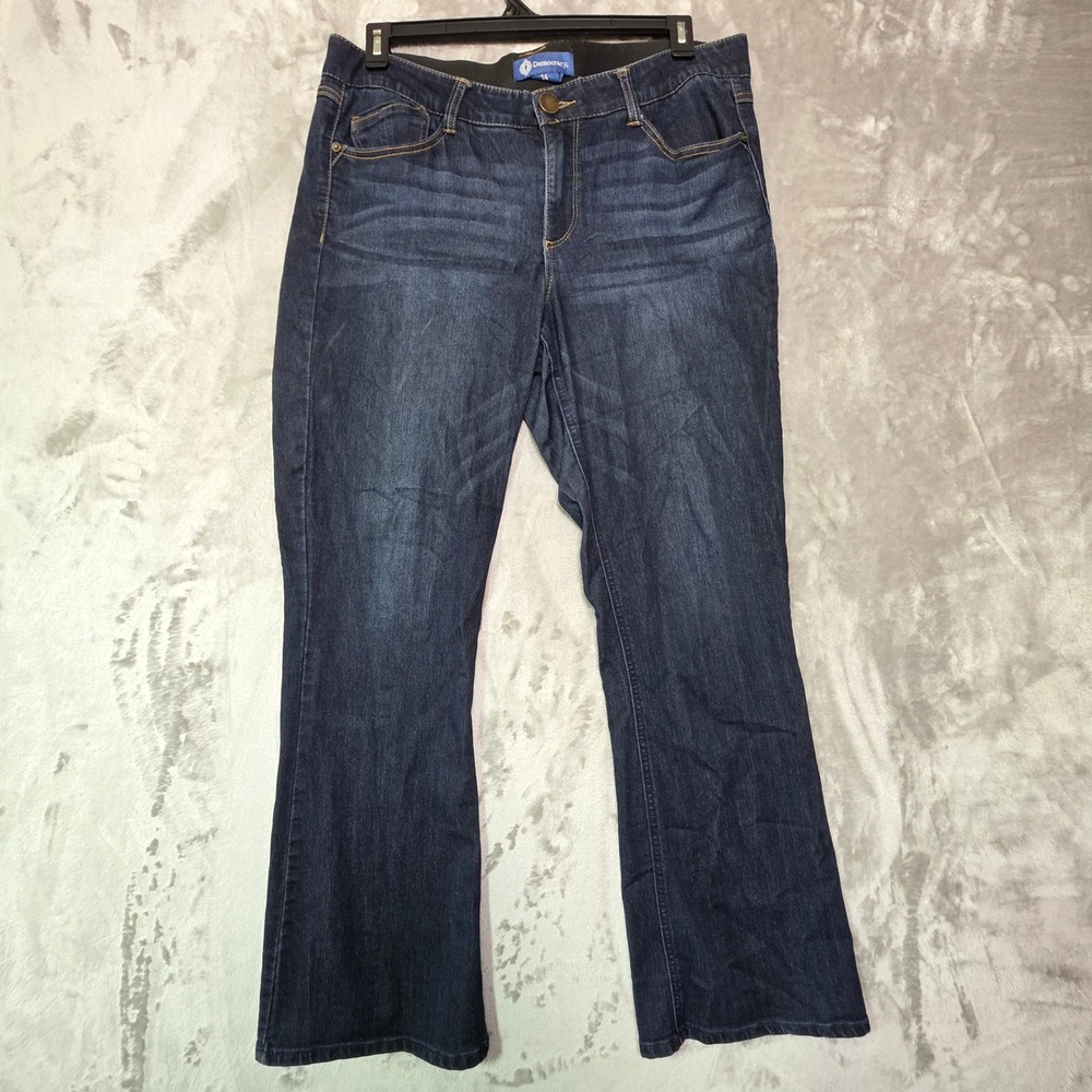 Democracy Absolution Bootcut Jeans Dark Wash Indigo Size 14 B1221BBEA